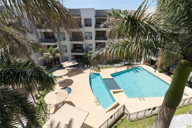 813 Travis St Unit 416, Mission, TX 78572 - pool featuring a patio and fence