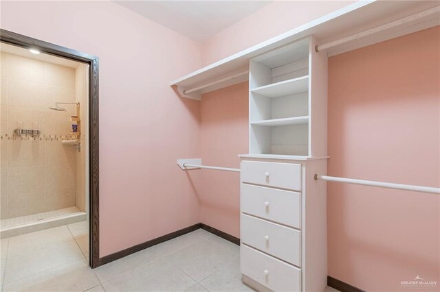 813 Travis St Unit 416, Mission, TX 78572 - walk in closet featuring light tile patterned flooring