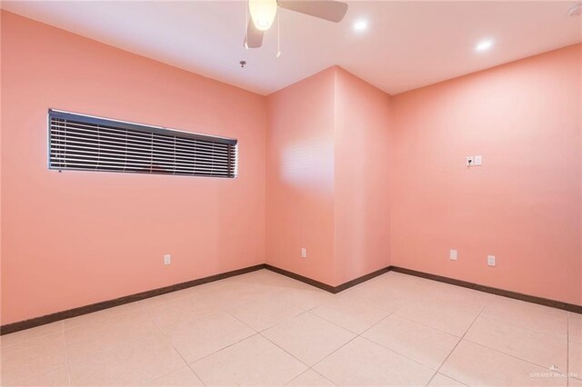 813 Travis St Unit 416, Mission, TX 78572 - unfurnished room featuring baseboards, recessed lighting, and ceiling fan