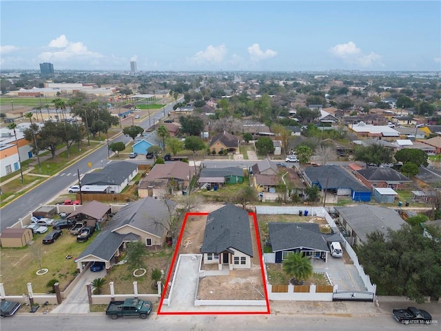 birds eye view of property featuring a residential view