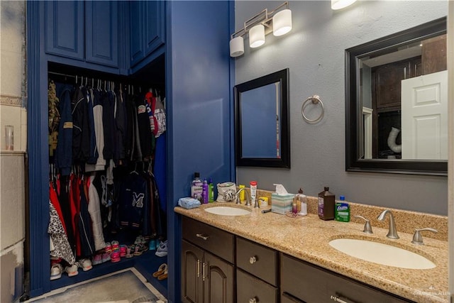 bathroom featuring vanity