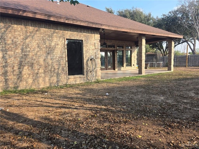 exterior space featuring a patio area