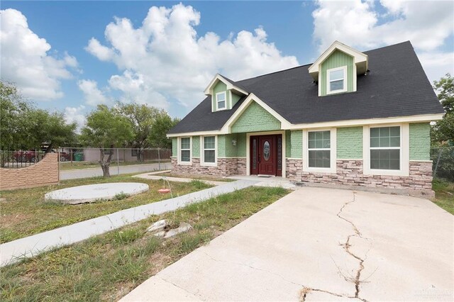 7201 S San Marcos St, Pharr, TX 78577 - view of front facade featuring stone siding