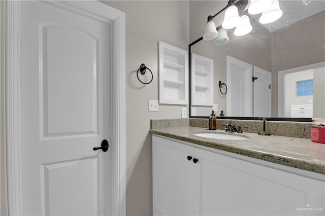 bathroom with vanity