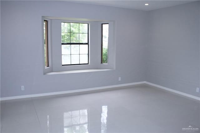 view of tiled empty room