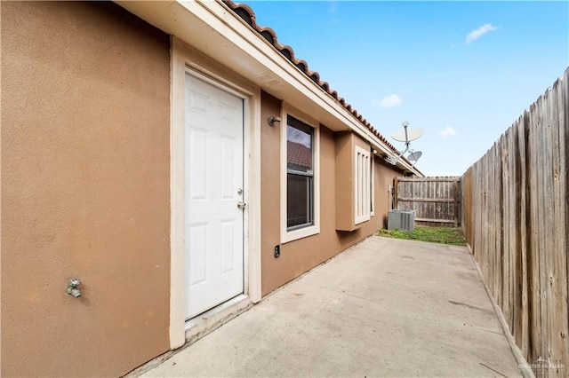 exterior space with a fenced backyard