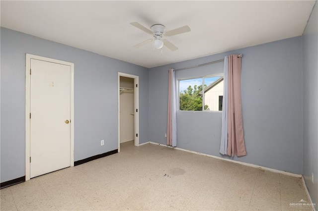 477 Serg Loop, Alamo, TX 78516 - unfurnished bedroom featuring light floors, baseboards, and ceiling fan