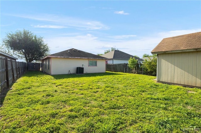 477 Serg Loop, Alamo, TX 78516 - view of yard featuring a fenced backyard and cooling unit
