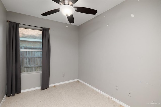 477 Serg Loop, Alamo, TX 78516 - unfurnished room with tile patterned floors, baseboards, and ceiling fan