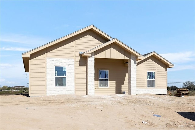 view of rear view of property