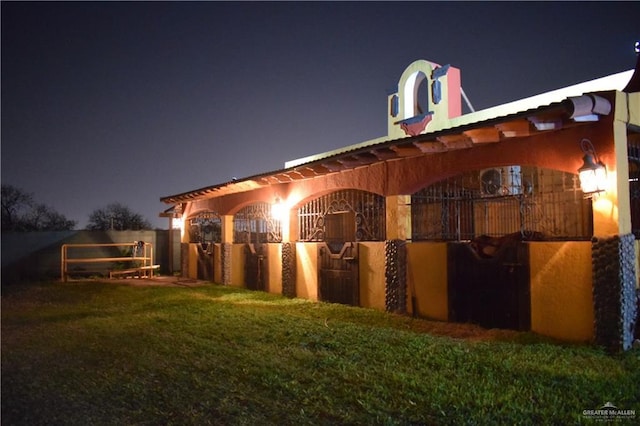 view of horse barn