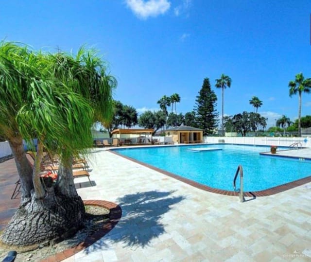 view of pool with a patio