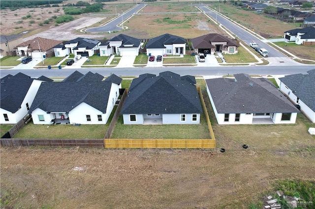 aerial view featuring a residential view