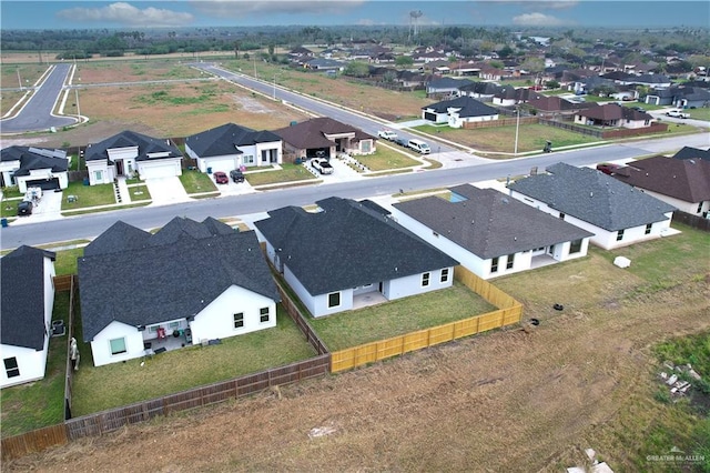 aerial view featuring a residential view