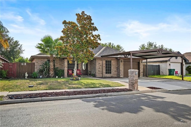3509 N Ron Dr, Pharr, TX 78577 - view of front of property featuring an attached garage, driveway, and brick siding