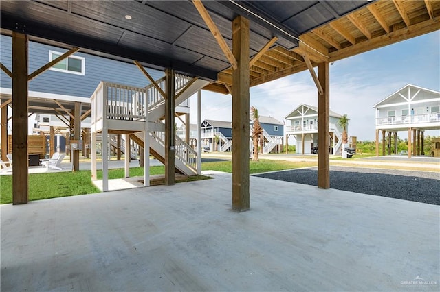 1053 Johnson Rd, Santa Fe, TX 77617 - view of patio with a residential view and stairs