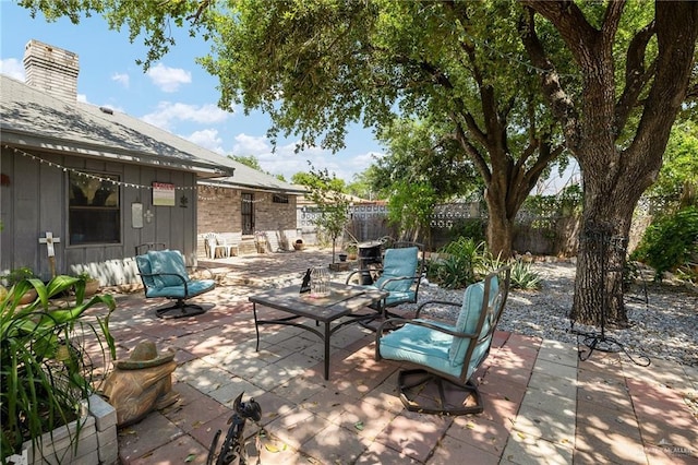 2403 Silver Oak Ave, Mission, TX 78574 - view of patio with a fenced backyard