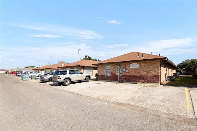 view of front of property with central AC unit