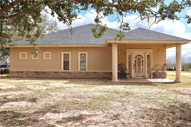 view of back of property