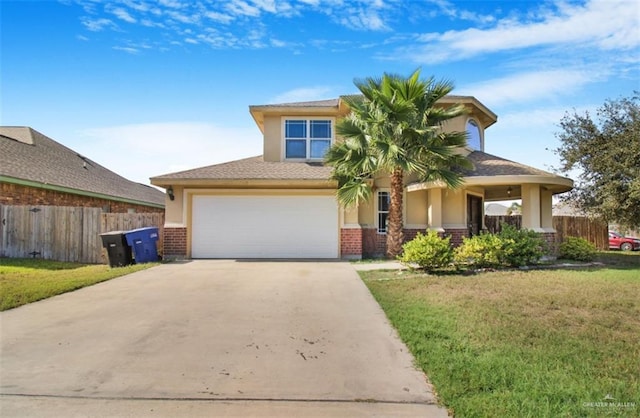 view of front of house featuring a front yard