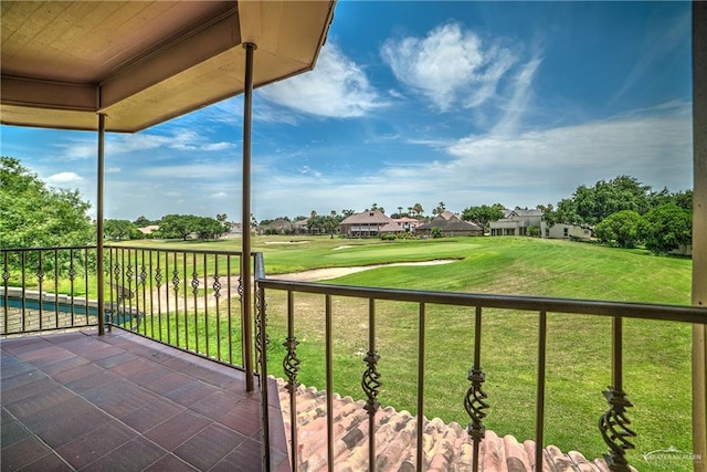 view of balcony