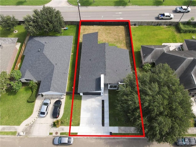 1915 Chandler Cir, Edinburg, TX 78542 - aerial overview of property's location featuring property parcel outlined
