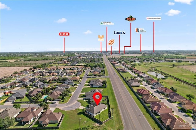 4630 Kristine Dr, Harlingen, TX 78552 - aerial view with a residential view
