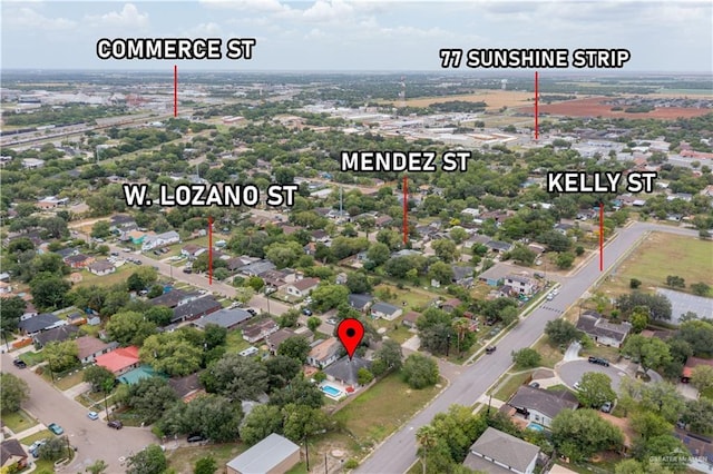 605 W Lozano St, Harlingen, TX 78550 - bird's eye view