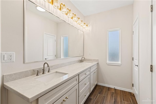 bathroom featuring vanity