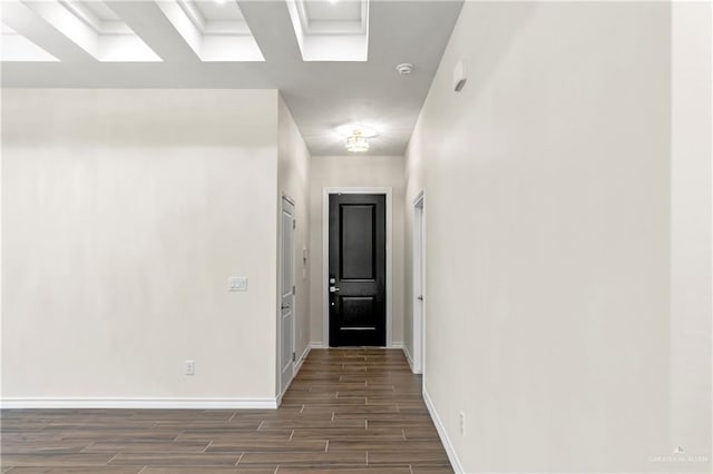 4312 Xenops Ave, Mcallen, TX 78503 - hallway with dark wood-style flooring and baseboards