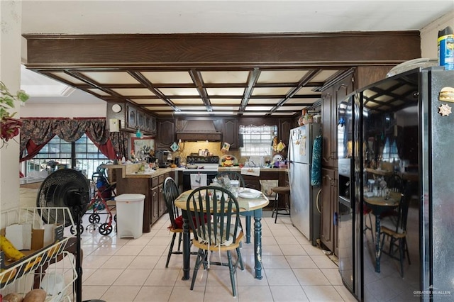 100 W Mesquite St, Sullivan City, TX 78595 - dining area featuring light tile patterned floors