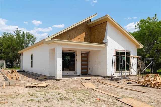 232 W Longoria Dr, Pharr, TX 78577 - back of property with stucco siding