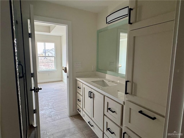 bathroom with vanity