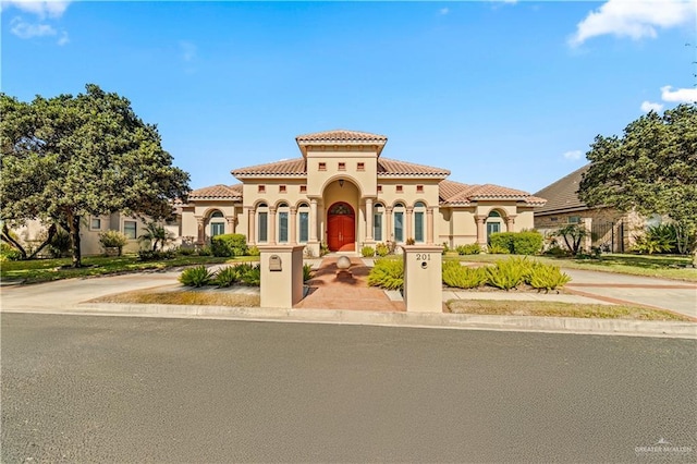 view of mediterranean / spanish house