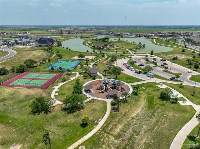 6101 White River Dr, Mcallen, TX 78504 - bird's eye view featuring a water view