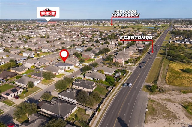 birds eye view of property featuring a residential view
