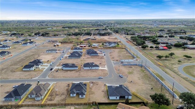 drone / aerial view with a residential view