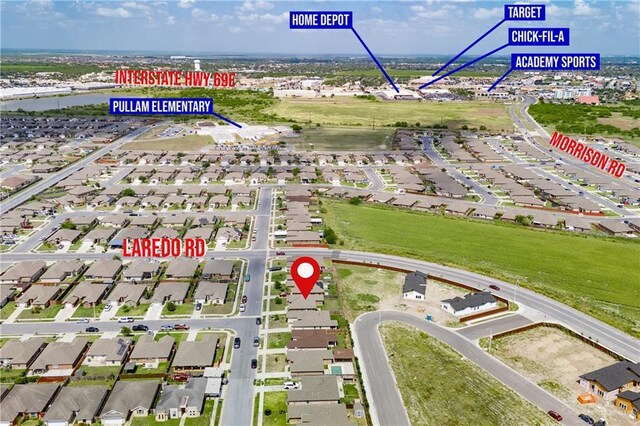 3292 Turquia St, Brownsville, TX 78520 - bird's eye view