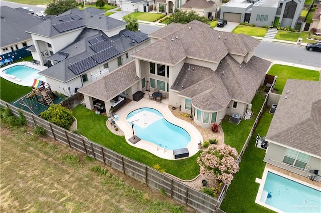 2509 Mcleod Ave, Edinburg, TX 78539 - aerial perspective of suburban area with a pool area