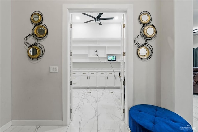 1412 E Mile 2nd Rd, Mission, TX 78574 - hall with light marble finish floors and baseboards