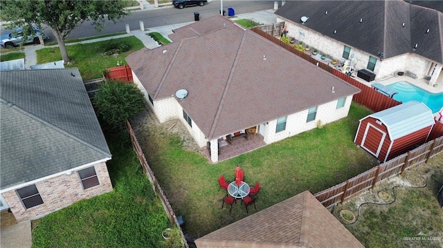 birds eye view of property