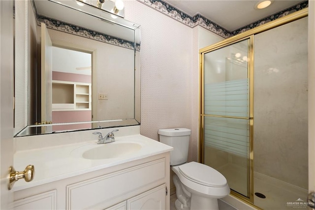 3703 N Glasscock Rd, Palmhurst, TX 78573 - bathroom with vanity and a shower stall