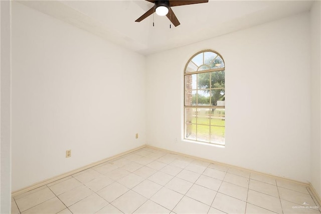 3703 N Glasscock Rd, Palmhurst, TX 78573 - spare room featuring ceiling fan and baseboards