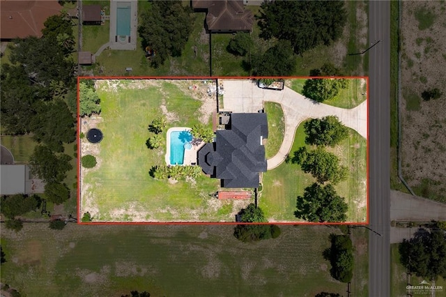 3703 N Glasscock Rd, Palmhurst, TX 78573 - view of property location with property parcel outlined