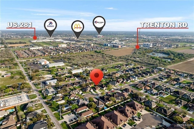 3604 Illeana St, Edinburg, TX 78539 - aerial view of property's location