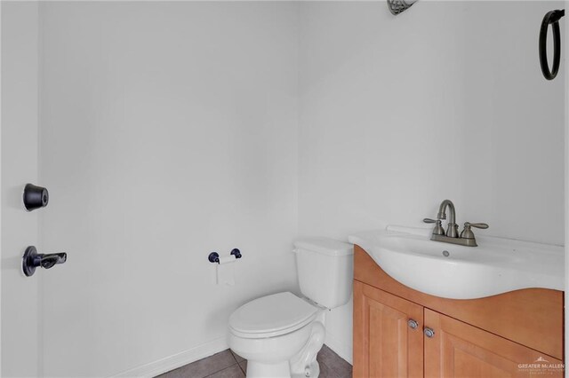 3604 Illeana St, Edinburg, TX 78539 - half bathroom featuring vanity and tile patterned floors