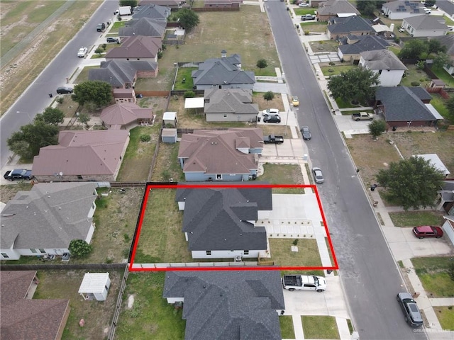 1809 W Hayes Ave, Alton, TX 78573 - aerial view of residential area with property boundaries highlighted