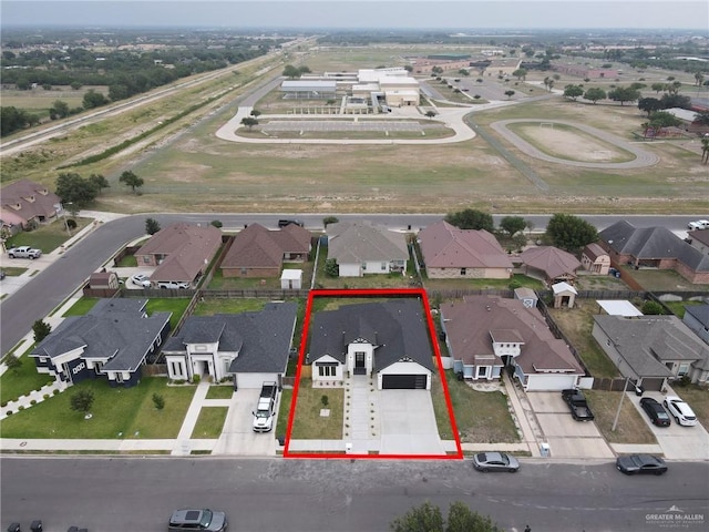 1809 W Hayes Ave, Alton, TX 78573 - aerial view of residential area featuring property parcel outlined