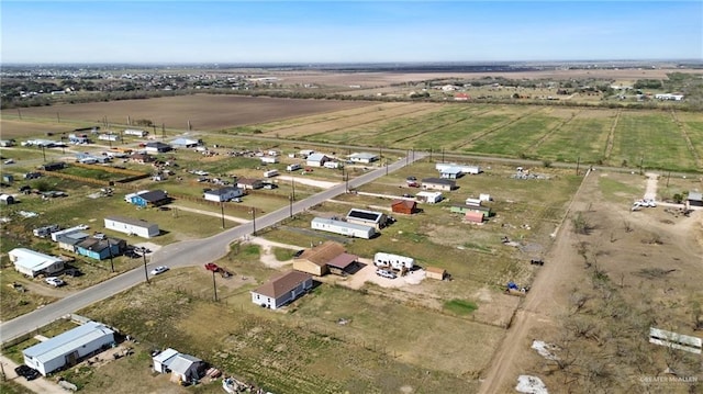 bird's eye view with a rural view