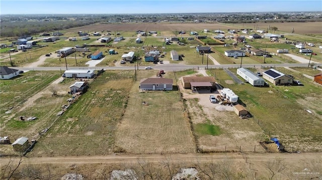 bird's eye view featuring a rural view